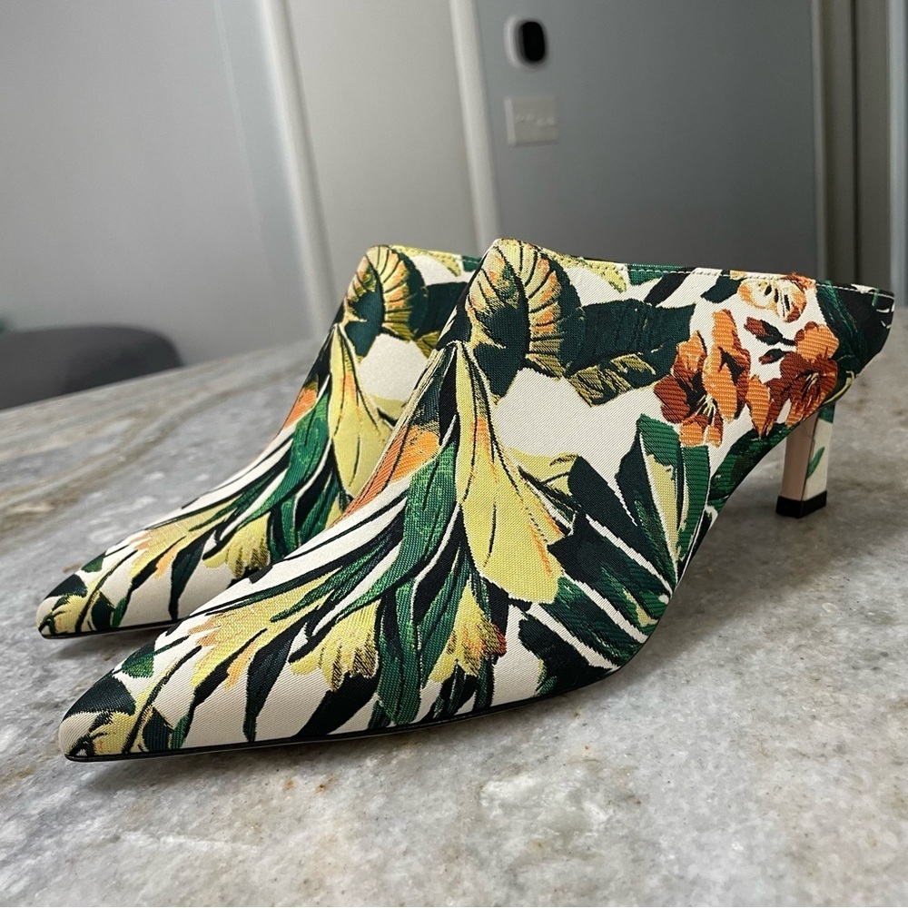 NEW Stuart Weitzman Botanica Mira Mule Women’s 8.5 - Picture 10 of 14